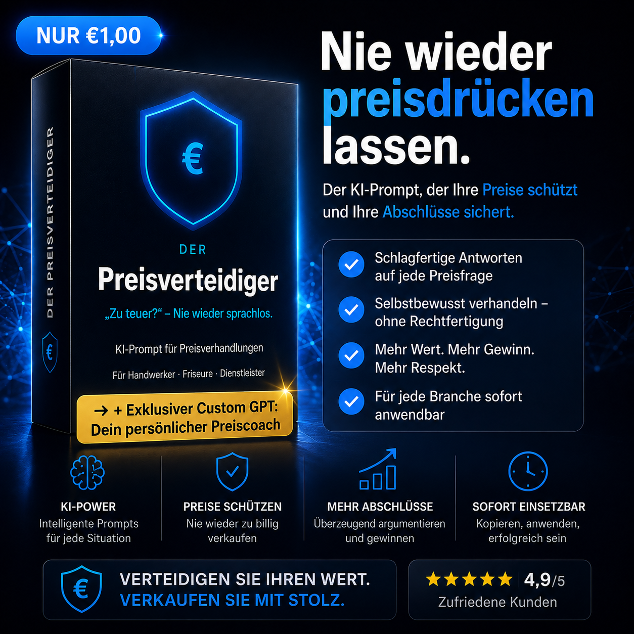 Der Preisverteidiger – KI-Prompt für Preisverhandlungen